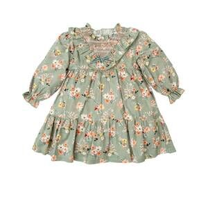 NEW BABIDU girl's acacia dress in green